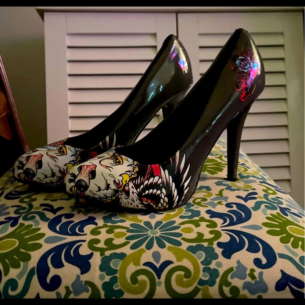 Ed Hardy stilettos size 9